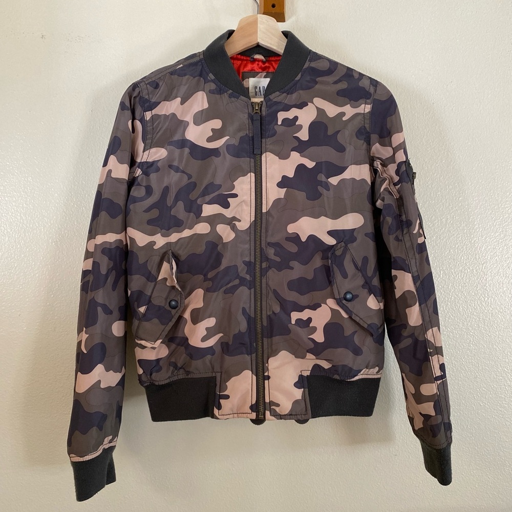 Gap Bomber Jacket Camo Print